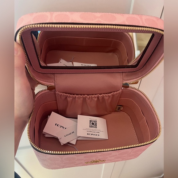 Coach Powder Pink Cosmetic Case - Picture 2 of 2